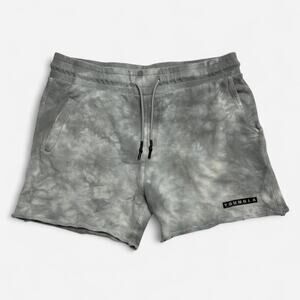 YoungLA Gray Tie Dye Sweat Shorts Size XL Casual Gym Lounge Street
